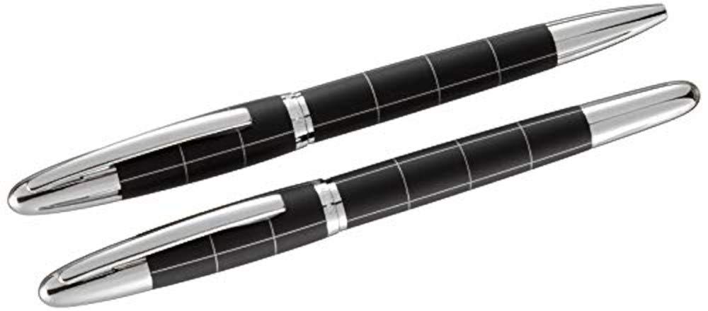 Steelpen Venüs Serisi 1711DT Siyah Dolma Kalem+Tükenmez Kalem