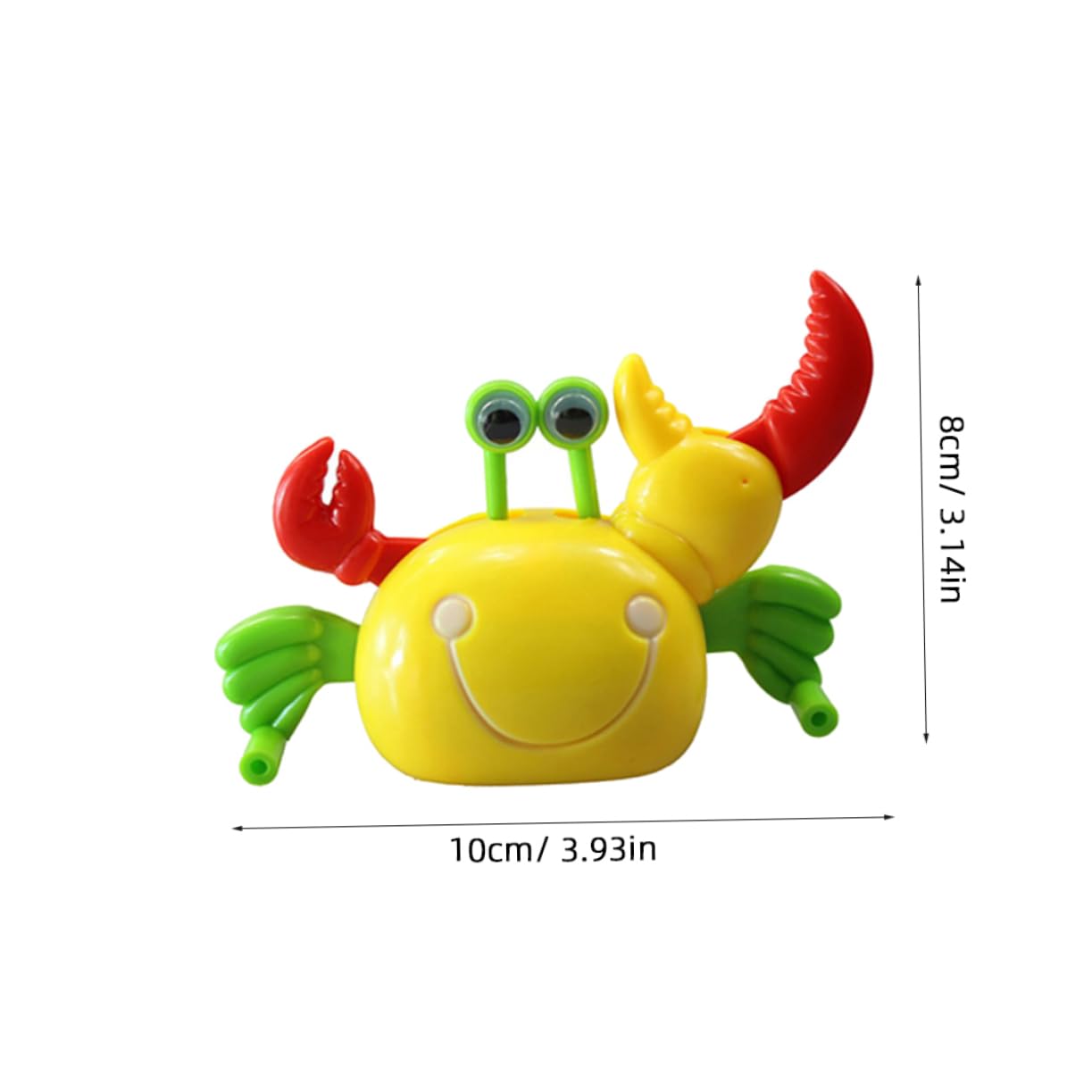 KESYOO 4pcs Wind Up Crabs Fun Plastic Clockwork Crabs for Red Green Yellow Safe Engaging for Easter Baskets and Parties