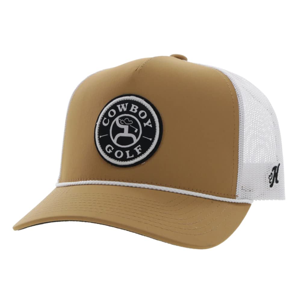 HOOEYCowboy Golf Adjustable Snapback Hat with Square Patch