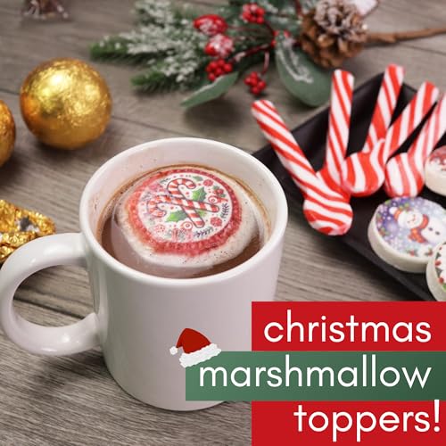 image for Sweetzo Christmas Marshmallow Toppers, Perfect for Hot Cocoa Toppings 