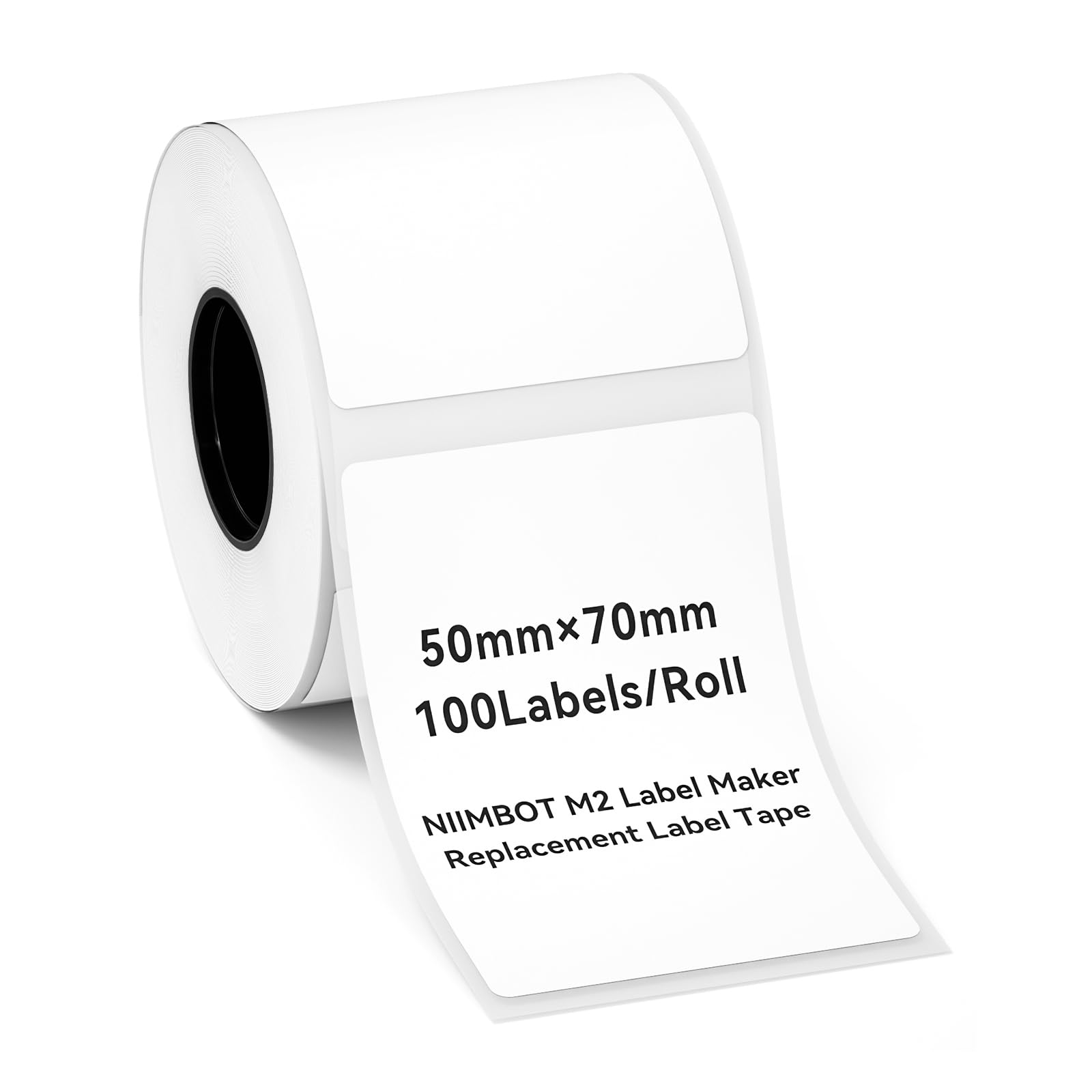 NIIMBOT M2 PET Thermal Transfer Labels, 1.97''x2.76'', 100, White, For M2 Label Printer
