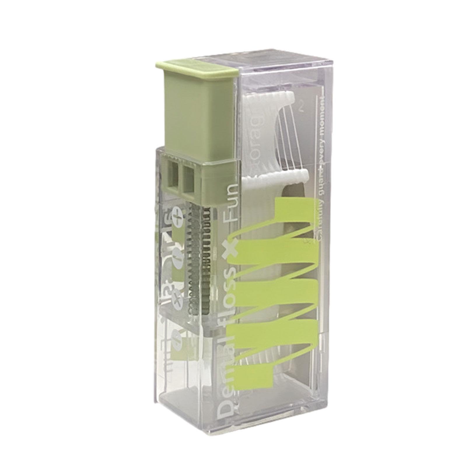 Floss Pick Case - Automatic Portable Floss Pick |Portable Flosser Storage Box |Flossers Tools Holder Case |Refillable dentl Floss Picks Organizer |Travel Floss Holders for Men and Women, Teeth Cleani