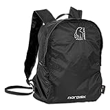 Nordisk nibe Ultra Ligera Día Mochila, 12 L, Ideal para Exterior, Ocio, Viajes, Senderismo, Compra, 70 g, 30d Cordura Nylon Rip-Stop, packbar, Color Negro, tamaño 12, 0.07