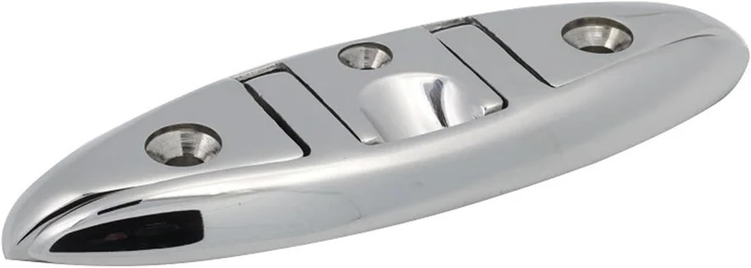 2PCS Stainless Steel 316 Flush Boat Cleats 5 inch 6 inch Yacht Sailboat Ships Floating Dock Cleat for Boat Accessories