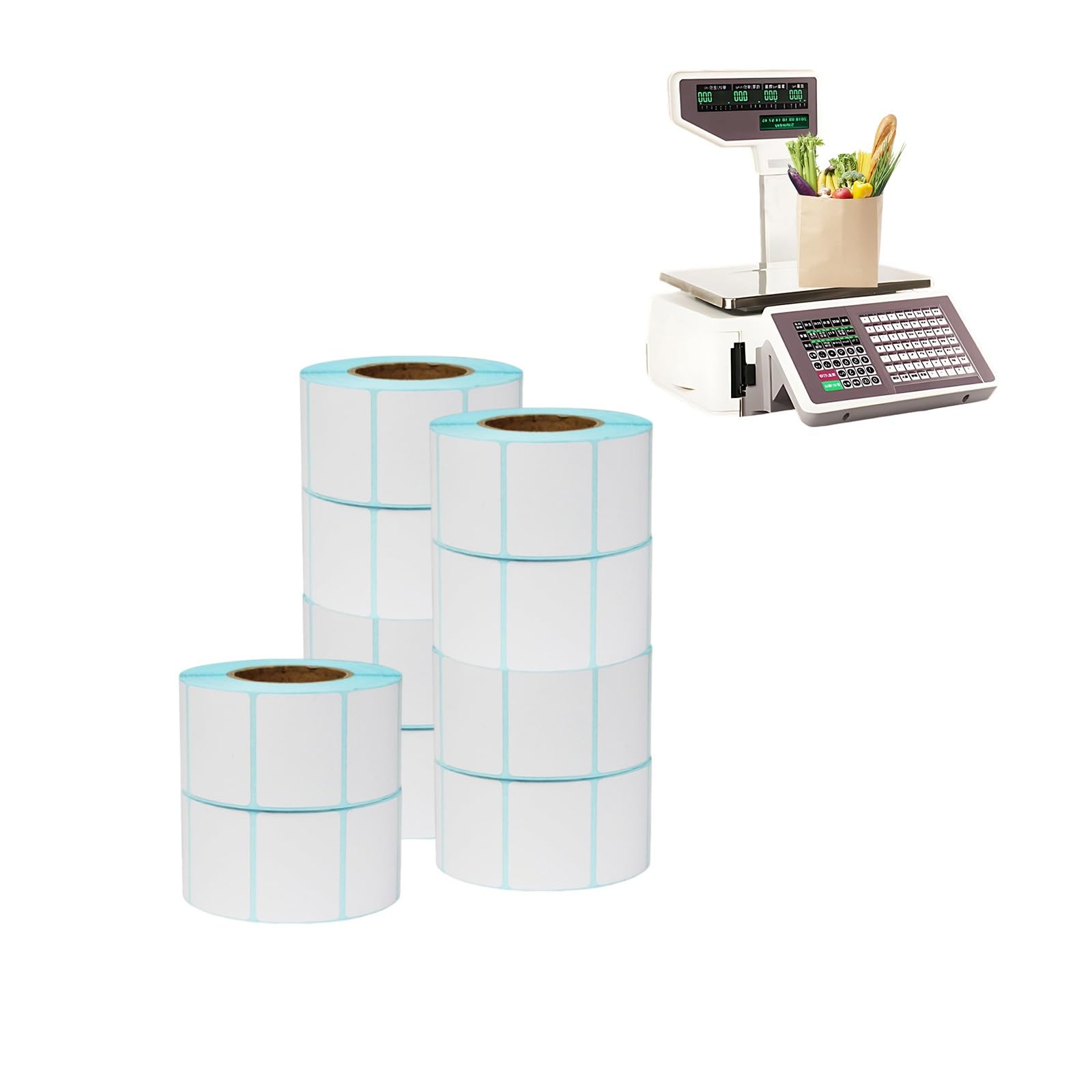 Rotoli Per Pacchi E Logistica Di Spedizione 800 | Etichette Di Spedizione Con Speciale Rivestimento, Garantiscono Perfetta Leggibilità Su Cartone(10 rolls,40mm*60mm)