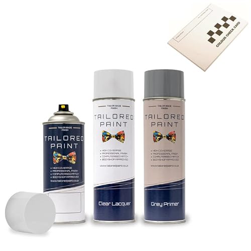 Tailored Paint For Toyota Mixed To Code Aerosol Spray Paint 400Ml 2K Basecoat Scratch Chip - Any Colour Just Leave Your Chassis Number Or Paint Code (Aerosol Spray Paint, Lacquer + Primer)