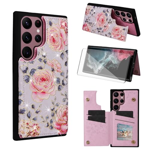 Coque fleurie pour Samsung S22 Ultra 5G pour libérer votre sac au quotidien