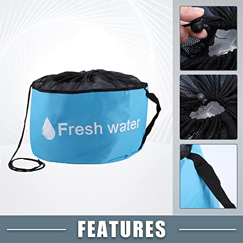 Image of RV Sewer Hose Storage Bag Waterproof RV Hose Storage Organizer Bag RV Accessories Bag Camper for Utility Bag Blue