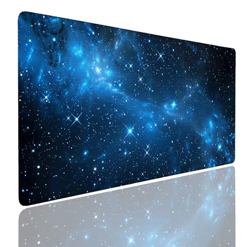Tappetino Mouse XXL Gaming 1600x800x4mm Pad Mat Waterproof Scrivania Grande in Gomma Antiscivolo Mousepad con Bordi Cuciti Tappeto Sottomano per Sky 5