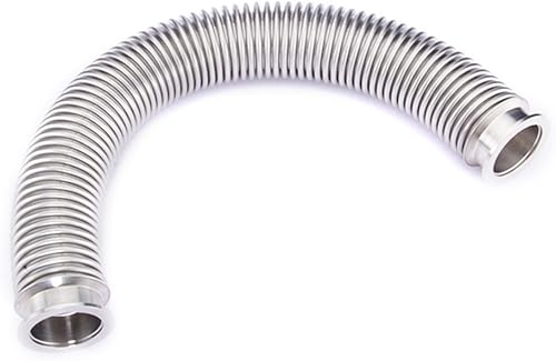 Vista 8 de Manguera de fuelle de metal KF-25, tamaño de brida ISO-KF NW-25, acero inoxidable 304, tubo de fuelle corrugado al vacío (78.740 in/78.74 pulgadas)