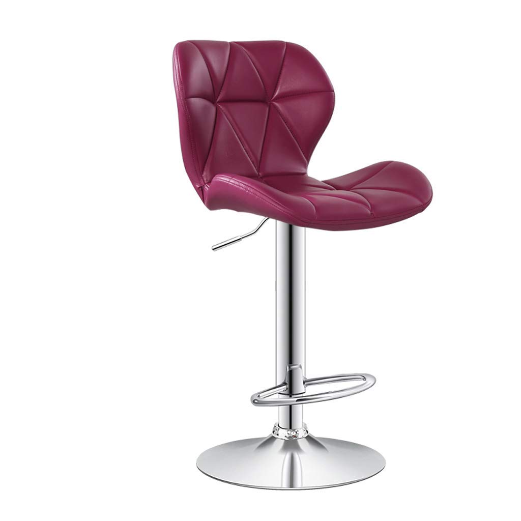 YZjk Lxn Modern Adjustable Bar Stools, Swivel Barstool Chairs with Back, Pub Kitchen Counter Height,PU Leather and Chromed Metal Base - 1PCS