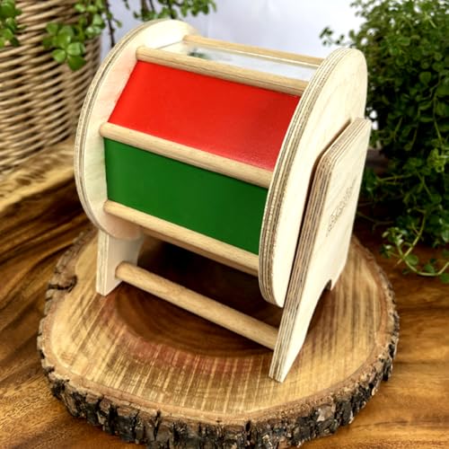 Image of Rainbow Spinning Wheel & Banana Busy Beads Rattle Combo | Montessori-Inspired Toys | Promotes Gross Motor Skills, Color Recognition & Sensory Development | for Ages 3+ Months