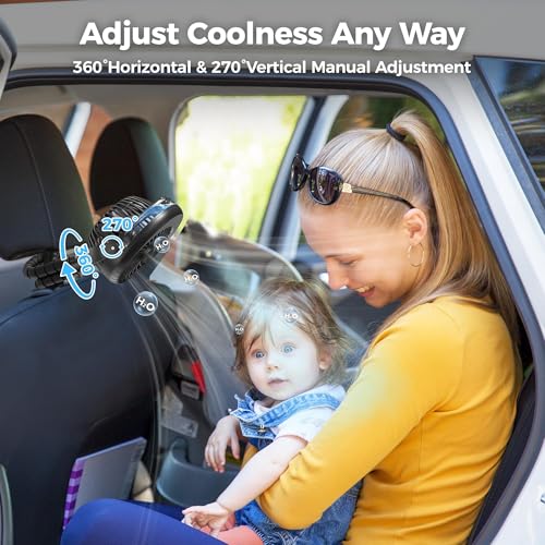 Image of 2026 Upgraded Misting Baby Stroller Fan Rechargeable, Flexible Tripod Clip for Car Seat Crib, Baby Shower Gifts & Baby Registry Search, Newborn Essentials for Beach Travel, Disney Summer Essentials
