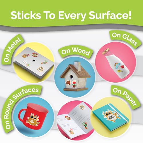 Image of Premium Printable Vinyl Sticker Paper for Inkjet Printer - 34 Sheets Self-Adhesive Sheets Matte White Waterproof, Dries Quickly Vivid Colors, Holds Ink Well - Tear Resistant