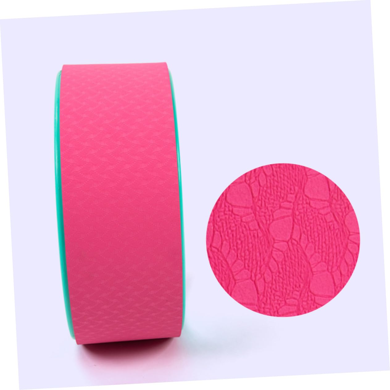 BCOATH Yoga Circle Sports Yoga Wheel Yoga Prop Wheel for Yoga Pilates Stretching Floor Non-Slip Yoga Accessory