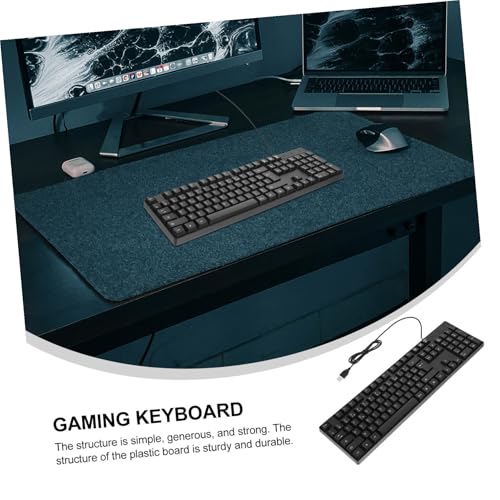 Teclado cable USB de 104 teclas con teclado numérico para trabajar de forma fluida 3