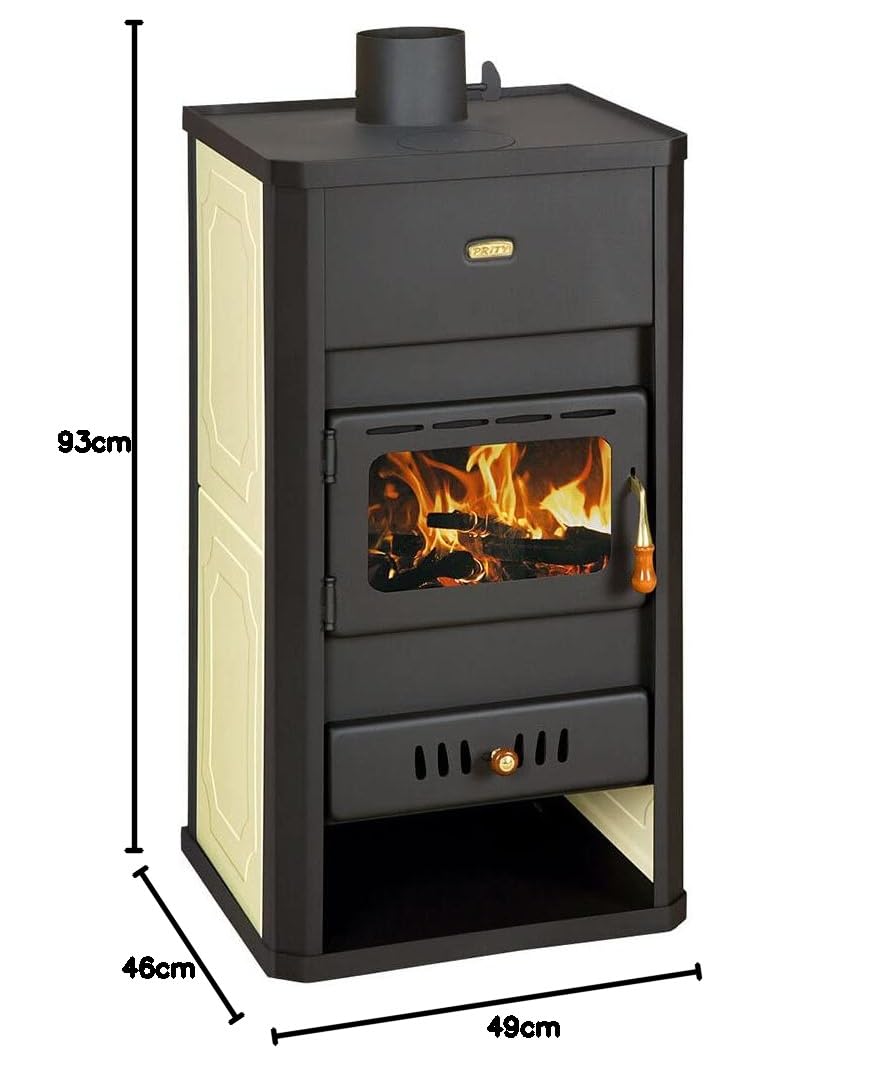 Poêle à bois pour système de chauffage central Prity S3 W13 avec chaudière intégrale