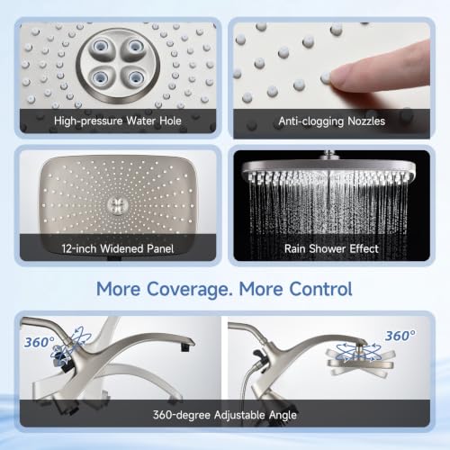 Image of Shower Head with Handheld - High Pressure Filtered Hand Held Showerheads
