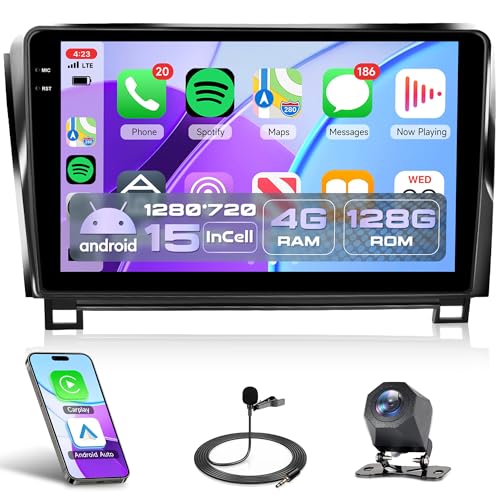 Android 15 4G+128G Car Radio for Toyota Tundra 2007-2013, Rimoody Car Stereo for Toyota Sequoia...