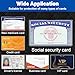 LIEMAND 10 Pack Social Security Card Protector Sleeves, Ultra Clear & Durable 31Mil Waterproof SSN/New Medicare/Credit Card Holder, Soft ID/Debit/Credit/Business Card Holder
