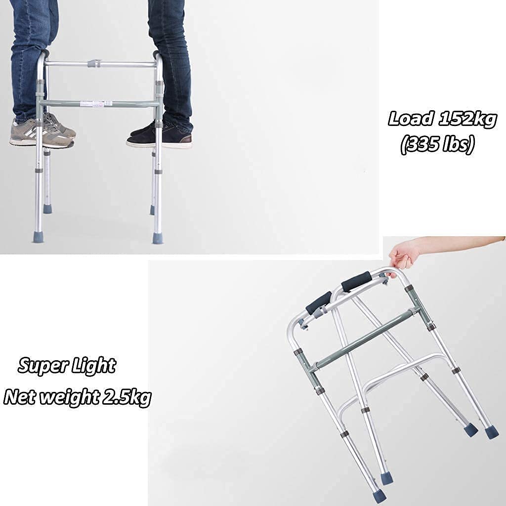 Seniorzy i dorośli Medical Rolling Walker Składany chodzik z kółkami Pomoc w poruszaniu się Chodziki Regulowana wysokość Pomoce do chodzenia Lekka rama do chodzenia dla seniorów The New