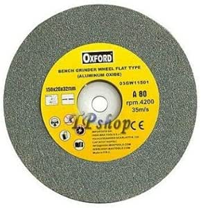 Disco Abrasivo Grana 80 Per Smerigliatrice Da Banco 150mm - Pietra Per Affilatura - Foto 12