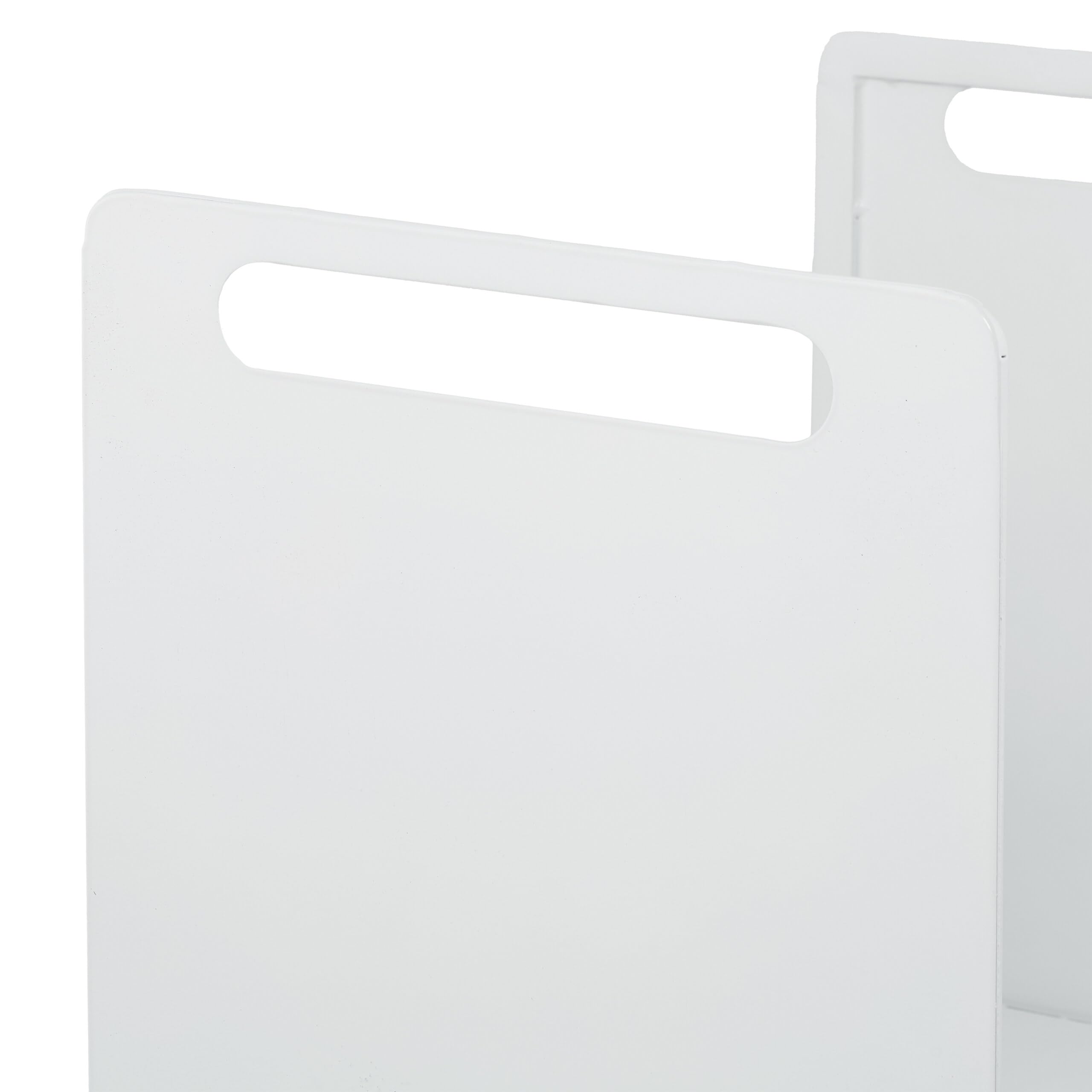 Relaxdays, Metal, Moderno, HBT: 35 x 40 x 30 cm, Estante para leña y Madera apilada, Blanco, 100% Hierro