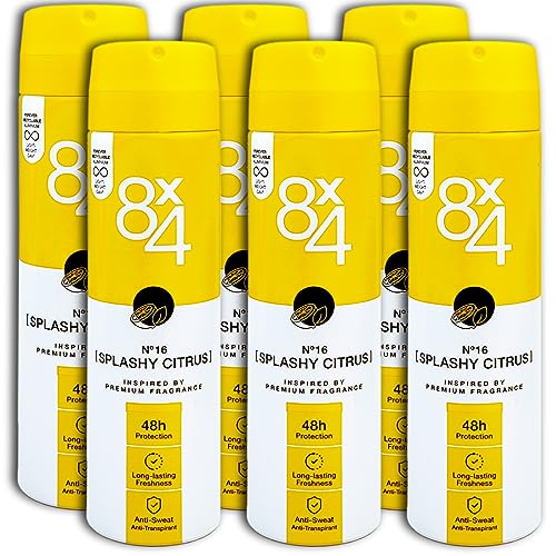 6 er Pack 8x4 N°16 Splashy Citrus Deospray Deo 6 x 150ml