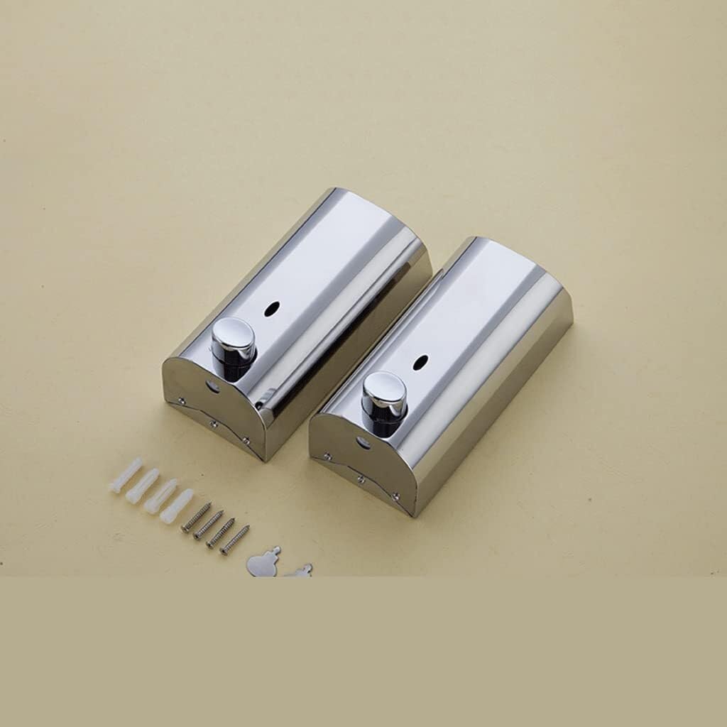 Dispenser Sapone Bagno Cucina Distributore di Sapone Semplice Distributore di Sapone con Pompa Manuale Distributore di Sapone Ricaricabile Dispenser Sapone(Double Head)