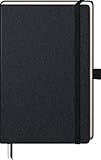 Edles Brunnen Kompagnon Notizbuch mit schwarzem Hardcover-Einband in der Größe 12,5 x 19,5 cm. Als Bullet Journal geeignet