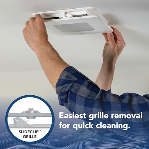 Image of Broan-NuTone Bathroom Exhaust Fan with LED Light - Easy Retrofit Without Attic Access, Quiet 0.9 Sones, Effective Ventilation at 60 CFM ENERGY STAR Certified Moisture and Odor Control