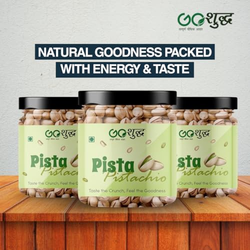 Image of Goshudh Almonds 250g + Pistachios 250g Combo Pack | Fresh, Crunchy & Tasty & Nutritious, Daily Energy Snack (500gm Combo Pack)