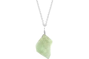 Thecraftman Natural Fluorite Crystal Necklace: Embrace the Healing Energy of Earth's Gem