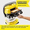 Kärcher Wet and Dry vacuum cleaner WD 6 P Premium, blower function, 1,300 W, stainless steel container: 30 l, suction hose: 2.2 m, extension hose, power outlet, drain screw, floor and crevice nozzle