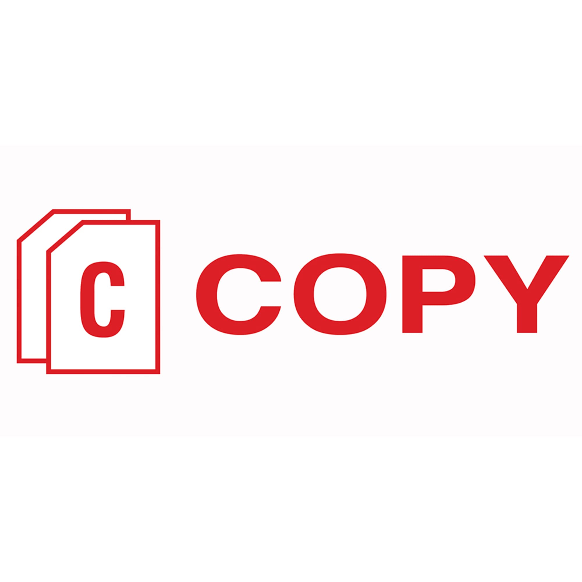 Accu-Stamp2(r) Shutter One-Color Stamp, "Copy", 1 5/8" x 1/2" Impression, Red - Image 2