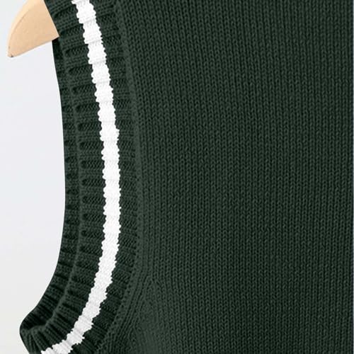 Boys Girls Sweater Vest, V-Neck Sweater Tank Tops Knitted Cotton School Uniform Vest for Winter 3-15 Years3