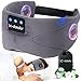 Price comparison product image Bluetooth Sleep Mask with Headphones, LC-dolida Sleep Headphones Tech Gadgets Gift for Men Women,Bluetooth Sleeping Mask with Waterproof Storage Bag for Relaxation Travel Nap Yoga Meditation