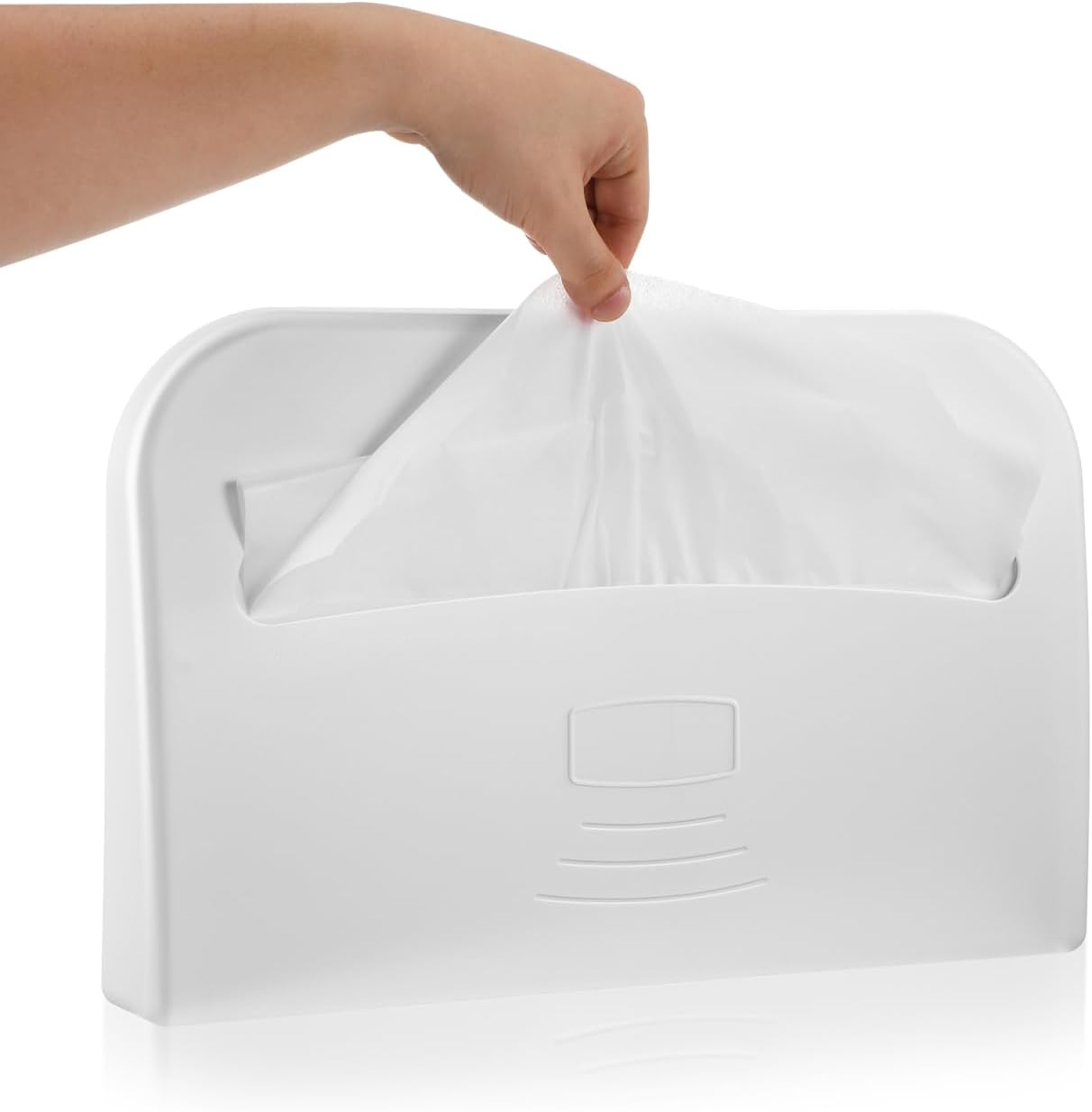 Cabilock Toilet Seat Cover Dispenser Wall Mount, Half-Fold Disposable Paper Holder, Commercial Bathroom Restroom Organizer for Office Restaurant Hospital