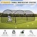 DPFHDCIC Baseball Batting Cages for Backyard 24ft x 10ft x 10ft Baseball & Softball Cage Net with Zipper Door 4-Ply Reinforced Netting Portable Batting Cage for Backyard & Outdoor Lawn Training