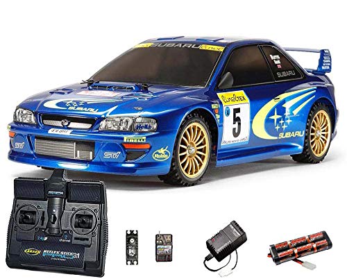 Tamiya RC 58631 Subaru Impreza Monte Carlo TT02 1:10 Standard Stick Radio Bundle