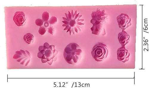 Miniatura 6 de Molde de silicona Gdeal para decoración de pasteles de azúcar, arcilla de polímero de resina para hacer cera de jabón