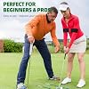 Golf Swing Trainer Aid 2pcs Portable Golf Training Aid for Beginners, Swing Correcting Arm Band to Improve Golf Swing Mechanics, Durable & Lightweight Design for Indoor & Outdoor Use - Green&Red