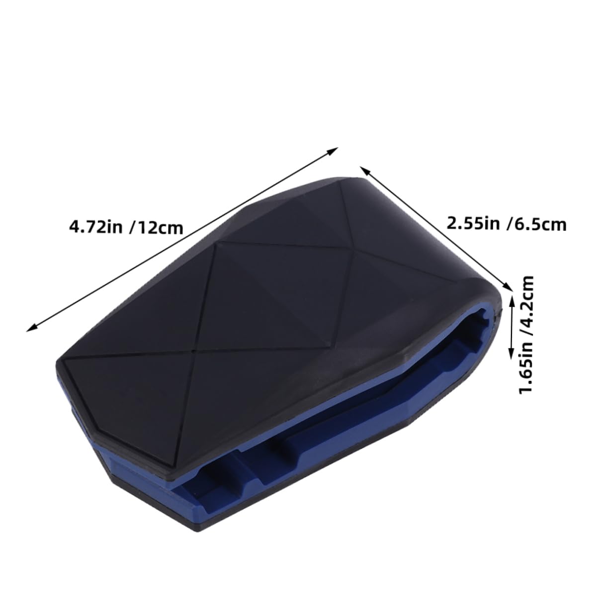 Hemobllo Supporto Cellulare Auto Clip a Coccodrillo Multiuso in Plastico Blu, Portacellulare Compatto e Pratico per Cruscotto e Ufficio