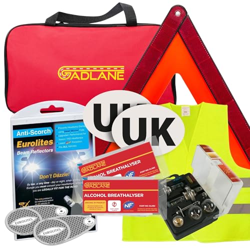 GADLANE European Driving Kit 2026-8 PCS Europe Car Travel Kit France