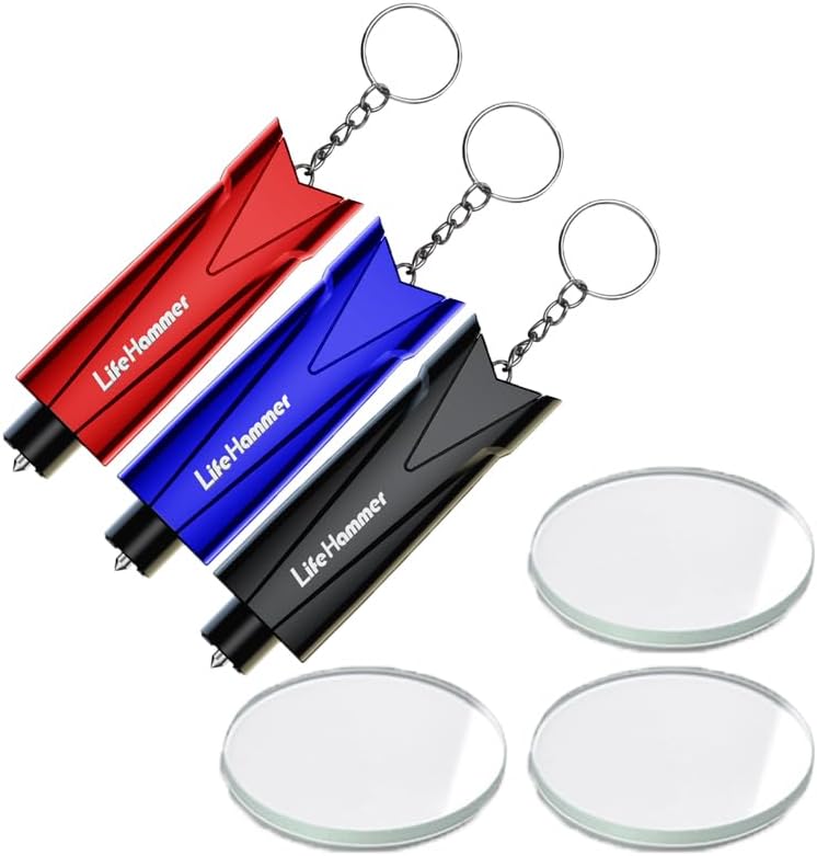 Zoocco Auto Notfallhammer - Fensterbrecher & Sicherheitsgutschneider In Rot