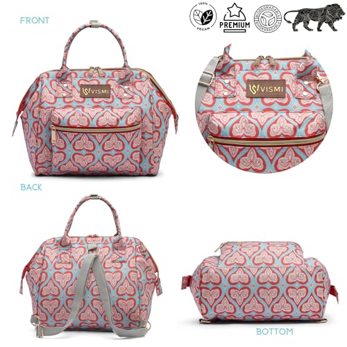 Image of VISMIINTREND Mini Diaper Bag for Baby | Small Nappy Bags for Mother | Maternity Travel Handbag | Hospital Bags for Mom | Baby Shower Gift for Mom | Gifts for New Born Baby Boy Girl