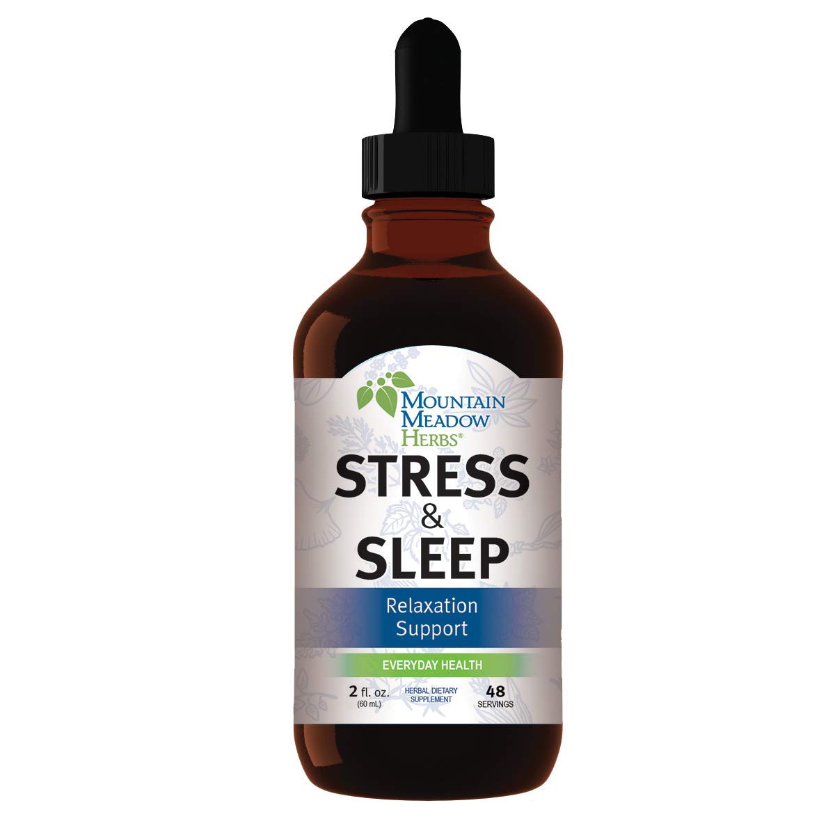 Mountain Meadow Herbs Stress & Sleep | Liquid Herbal Supplement for Calm Mind and Body | 2 oz