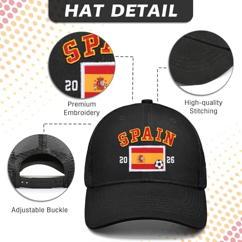 Image of Adjustable State Flag Trucker Hat Mesh Baseball Cap with Embroidered Patch for Men Women