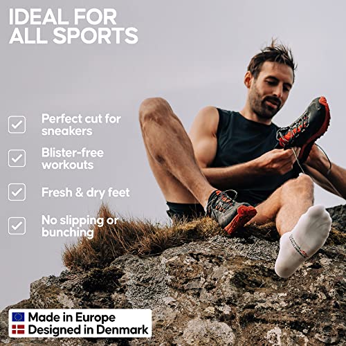 Image of DANISH ENDURANCE 3 or 5 Pack Low-Cut Athletic Socks, Moisture Wicking, Men & Women