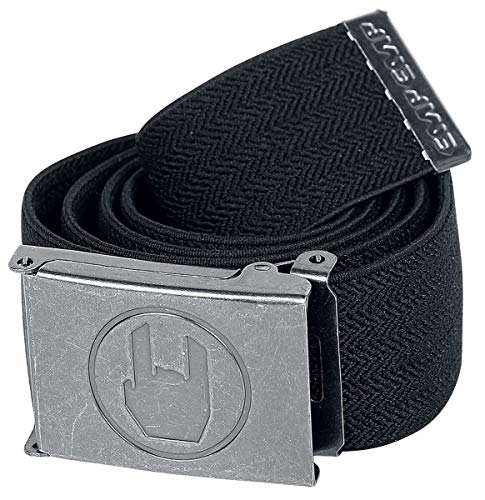 MPE EMP Schwarzer EMP Gürtel Unisex Cinturón Negro 105 cm, 100% poliéster,